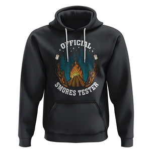 Funny Camping Hoodie Official Smores Tester TS09 Black Printyourwear