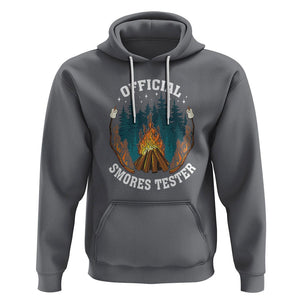 Funny Camping Hoodie Official Smores Tester TS09 Charcoal Printyourwear
