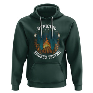 Funny Camping Hoodie Official Smores Tester TS09 Dark Forest Green Printyourwear