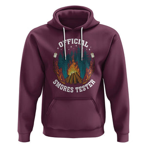 Funny Camping Hoodie Official Smores Tester TS09 Maroon Printyourwear