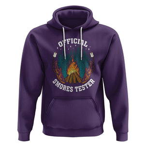 Funny Camping Hoodie Official Smores Tester TS09 Purple Printyourwear