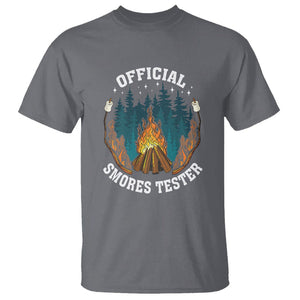 Funny Camping T Shirt Official Smores Tester TS09 Charcoal Printyourwear