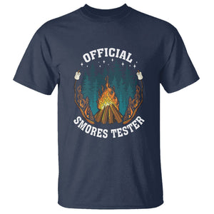 Funny Camping T Shirt Official Smores Tester TS09 Navy Printyourwear