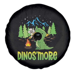 Funny Camping Spare Tire Cover Dinos'more Funny Campfire Camper Dinosaur TS09 Print Your Wear