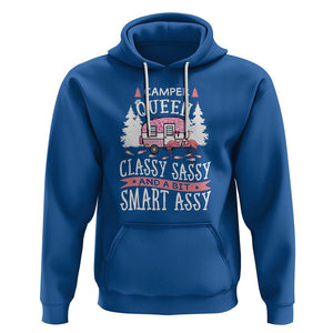 Funny Camping Hoodie Camper Queen Classy Sassy And A Bit Smart Assy Flamingo TS09 Royal Blue Printyourwear