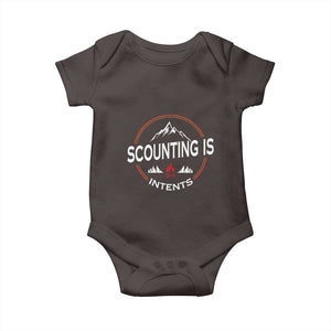 Scouting Is Tent Baby Onesie TS09 Dark Chocolate Print Your Wear