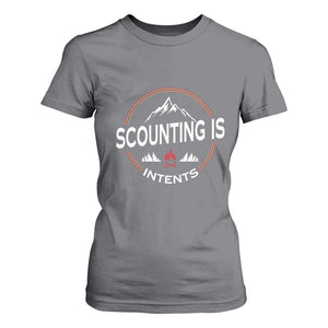 Scouting Is Tent T Shirt For Women TS09 Charcoal Print Your Wear