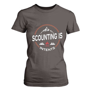 Scouting Is Tent T Shirt For Women TS09 Dark Chocolate Print Your Wear