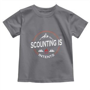 Scouting Is Tent Toddler T Shirt TS09 Charcoal Print Your Wear