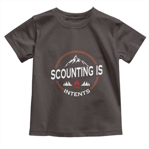 Scouting Is Tent Toddler T Shirt TS09 Dark Chocolate Print Your Wear