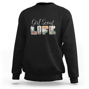 Scouting Sweatshirt Girl Scout Life Girls Cookie Camping TS09 Black Printyourwear