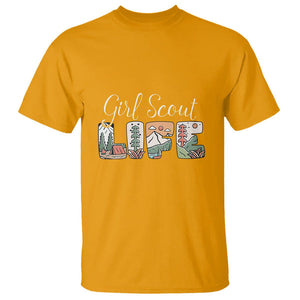 Scouting T Shirt Girl Scout Life Girls Cookie Camping TS09 Gold Printyourwear