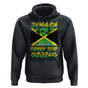Jamaica Family Trip 2024 Hoodie Beach Vacation Matching Jamaican Caribbean TS09 Black Print Your Wear