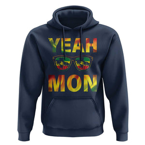 Funny Yeah Mon Jamaican Jamaica Reggae Hoodie TS09 Navy Print Your Wear