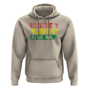 Jamaica Reggae Lover Hoodie Good Vibes Everyday All Day TS09 Sand Print Your Wear