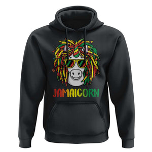 Funny Jamaicorn Jamaican Reggae Unicorn Hoodie TS09 Black Print Your Wear