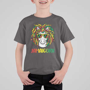 Funny Jamaicorn Jamaican Reggae Unicorn T Shirt For Kid TS09 Dark Chocolate Print Your Wear