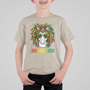 Funny Jamaicorn Jamaican Reggae Unicorn T Shirt For Kid TS09 Sand Print Your Wear