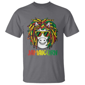 Funny Jamaicorn Jamaican Reggae Unicorn T Shirt TS09 Charcoal Print Your Wear