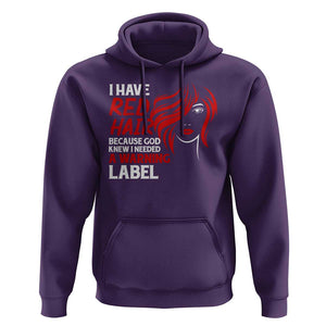 Redhead Hoodie I Have Red Hair Warning Label TS09 Purple Print Your Wear