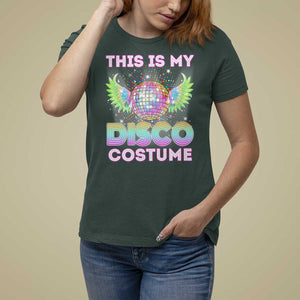 Disco Lover T Shirt For Women Dance Party 70s 80s TS09 Dark Forest Green Print Your Wear