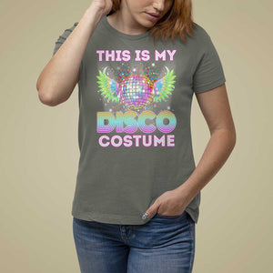 Disco Lover T Shirt For Women Dance Party 70s 80s TS09 Military Green Print Your Wear