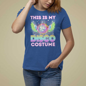 Disco Lover T Shirt For Women Dance Party 70s 80s TS09 Royal Blue Print Your Wear