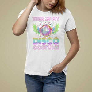 Disco Lover T Shirt For Women Dance Party 70s 80s TS09 White Print Your Wear