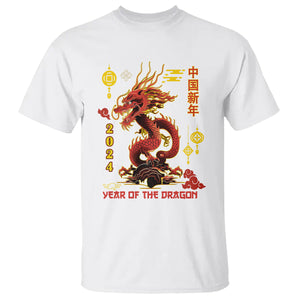Lunar New Year Chinese Happy 2024 Year of the Dragon T Shirt TS09 White Printyourwear