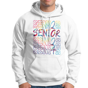Graduation Hoodie Senior 2024 Tie Dye Congrats Graduate Class Of 24 TS09 White Printyourwear