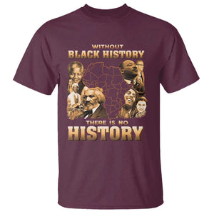 African Pride T Shirt Without Black History There Is No History TS09 Maroon Print Your Wear