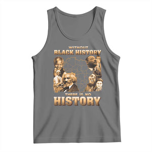 African Pride Tank Top Without Black History There Is No History TS09 Black Heather Print Your Wear