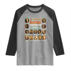 Black History Raglan Shirt Remembering The Past Shaping The Future TS09 Sport Gray Black Print Your Wear