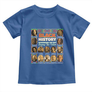 Black History Toddler T Shirt Remembering The Past Shaping The Future TS09 Royal Blue Print Your Wear