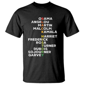 Black History Leaders T Shirt Obama Martin Malcolm Harriet TS09 Black Print Your Wear
