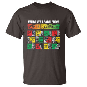 What We Learn From Black History T Shirt TS09 Dark Chocolate Print Your Wear