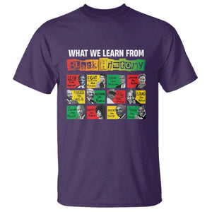 What We Learn From Black History T Shirt TS09 Purple Print Your Wear