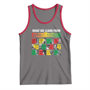What We Learn From Black History Tank Top TS09 Deep Heather Red Print Your Wear