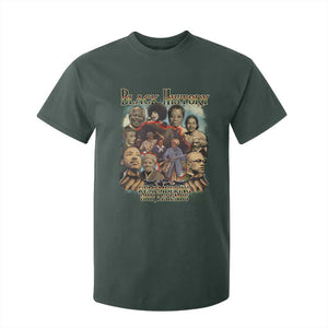 Black History T Shirt For Kid Remembering Our Legends Martin Malcolm Harriet Rosa Frederick TS09 Dark Forest Green Print Your Wear