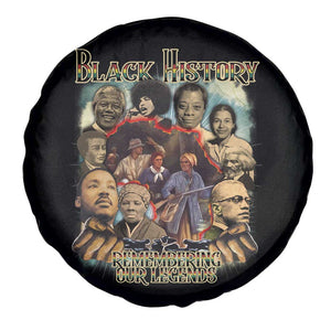 Black History Spare Tire Cover Remembering Our Legends Martin Malcolm Harriet Rosa Frederick TS09 Print Your Wear