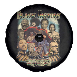 Black History Spare Tire Cover Remembering Our Legends Martin Malcolm Harriet Rosa Frederick TS09 Print Your Wear