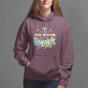 Lunch Lady Hoodie Child Nutrition Is My Business TS09 Maroon Print Your Wear
