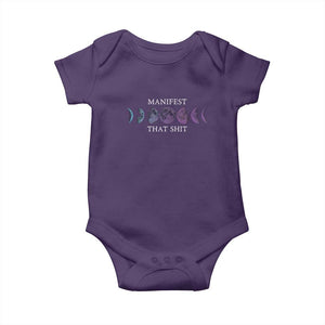 Manifest That Shit Baby Onesie Law Of Attraction Manifesting TS09 Purple Print Your Wear
