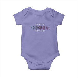 Manifest That Shit Baby Onesie Law Of Attraction Manifesting TS09 Violet Print Your Wear
