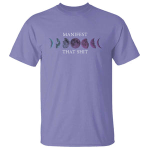 Manifest That Shit T Shirt Law Of Attraction Manifesting TS09 Violet Print Your Wear