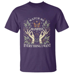 Watch Me Manifest T Shirt Manifesting Manifestation Everything I Want TS09 Purple Print Your Wear