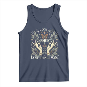 Watch Me Manifest Tank Top Manifesting Manifestation Everything I Want TS09 Navy Print Your Wear