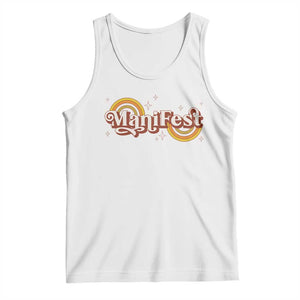 Manifest Tank Top Retro Groovy Rainbow Law Of Attraction TS09 White Print Your Wear