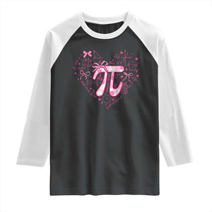 Coquette Pi Day Raglan Shirt Cute Girl Math TS09 Black White Print Your Wear