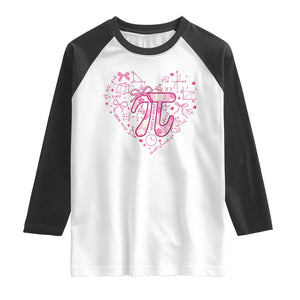 Coquette Pi Day Raglan Shirt Cute Girl Math TS09 White Black Print Your Wear